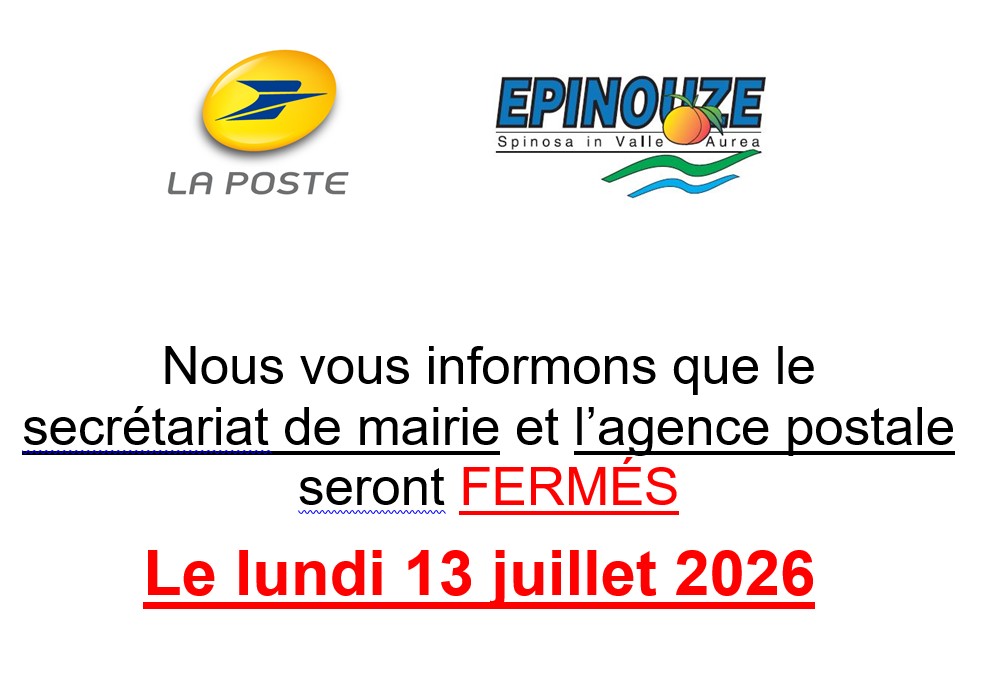 fermeture mairie luni 13 juillet